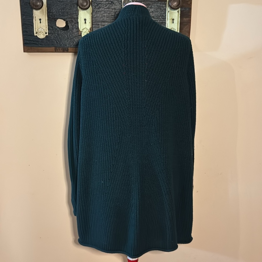Marc Cain Green Knit Open Front Sweater Cardigan - Picture 7 of 16